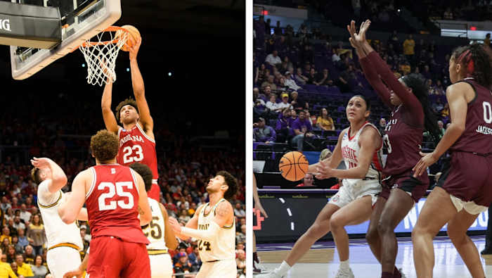 Trayce Jackson-Davis, Taylor Thierry and Ifunanya Nwachukwu